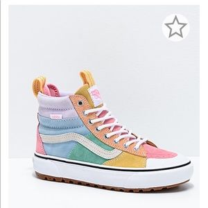 Vans pastel high top shoes